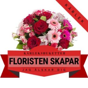 Låt floristen skapa en romantisk kärleksbukett! Ett alternativ hos Florister i Sverige.
